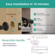 NexLock Pro™ – Smart Fingerprint & Keypad Door Lock